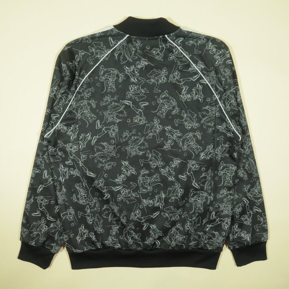 Adidas Disney Goofy Sst Jacket Mens L Black Long Sleeve New - Picture 3 of 10